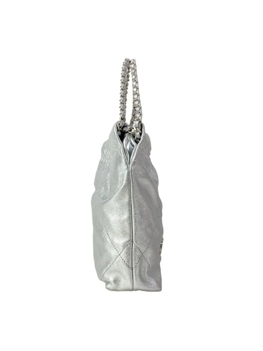 Chanel Handbag 22 Mini Silver Lambskin